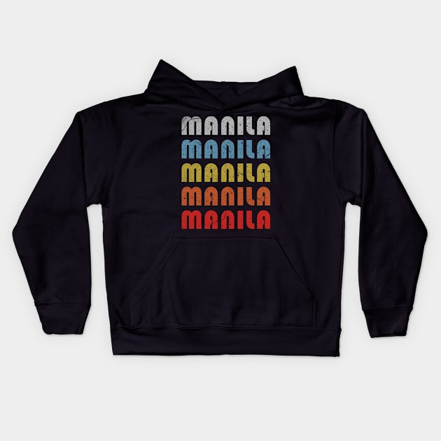 Manila trip destination gift Kids Hoodie by SerenityByAlex